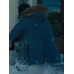 Charlie Cox Merv Blue Hooded Jacket